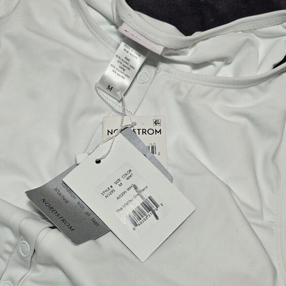 Andie The Mailbu One-Piece Swimsuit Size Medium White NWT - Picture 8 of 12